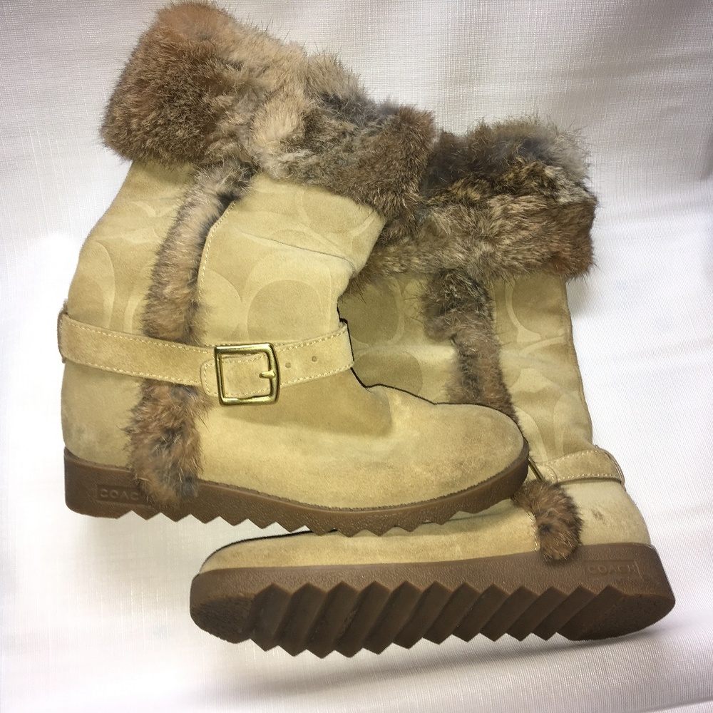 De Anne Coach boots with fur